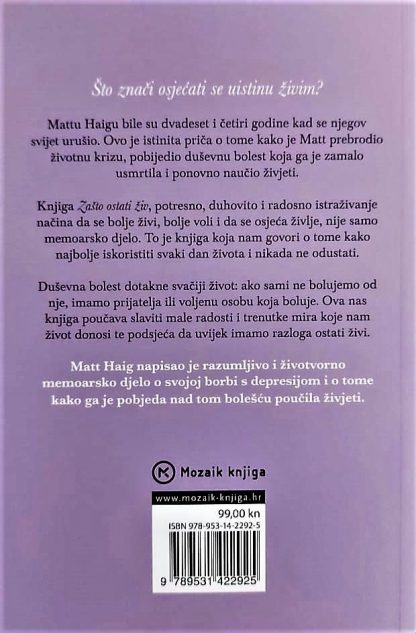 Zašto Ostati Živ -  Matt Haig - Slika 2