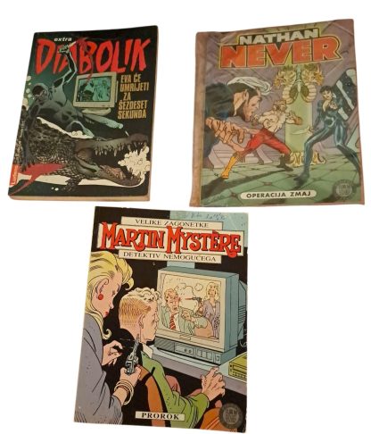 “Set nesavršenih 7"  - Stripovi; Diabolik,  Nathan Never,  Martin Mystère